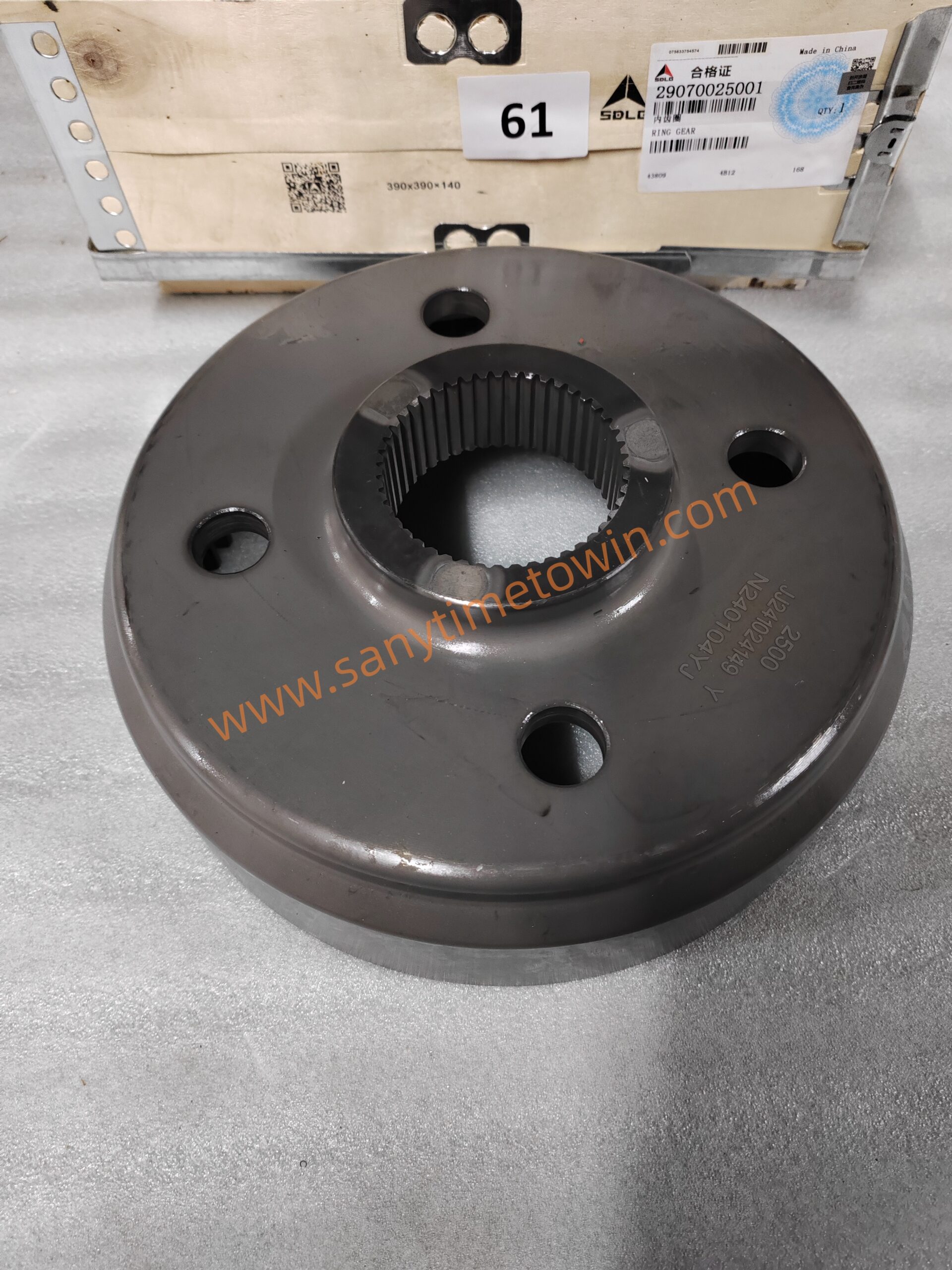 SDLG high quality original spare parts LG936L and LG956L wheel loader gear ring 29070025001 - Image 4