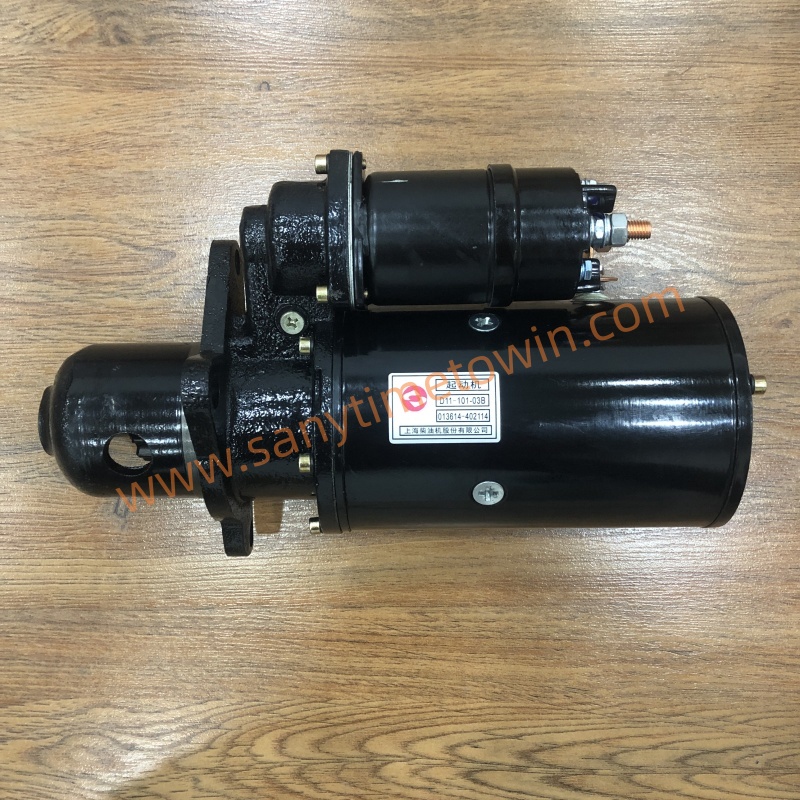SEM genuine original spare parts D11-101-11+A starter motor for SEM Roller Wheel Loader Grader Bulldozer - Image 2